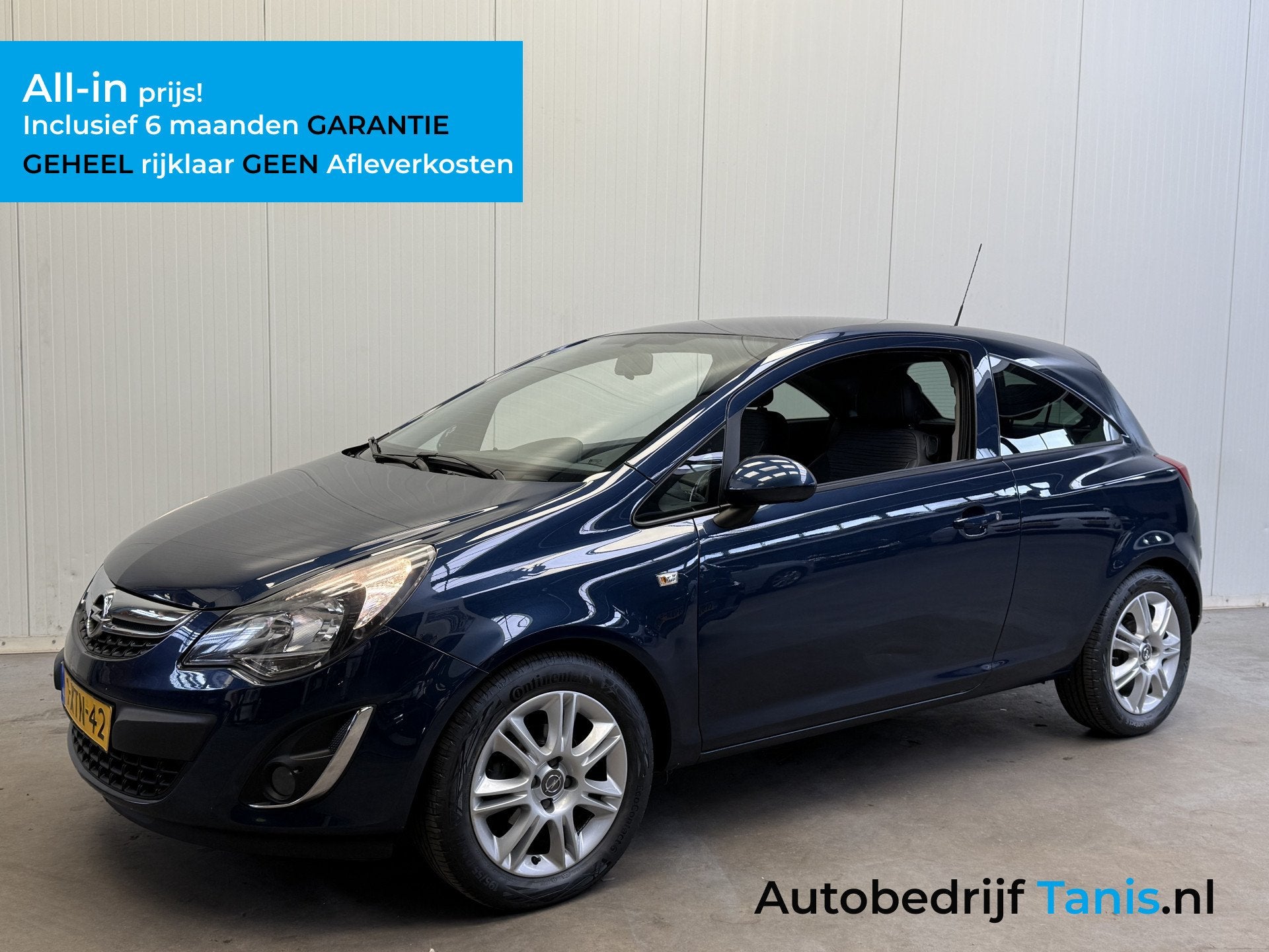 Opel Corsa 1.2-16V BlitZ NAVIGATIE-AIRCO-TREKHAAK-LMV-PDC, Auto's, Voorwielaandrijving, 4 cilinders, Met garantie (alle), Blauw