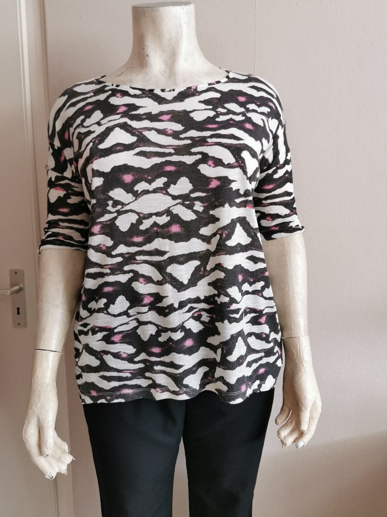 52 .. zgan shirt van dept maat 44 - 46, Ophalen of Verzenden, Zo goed als nieuw, Overige kleuren, Shirt of Top
