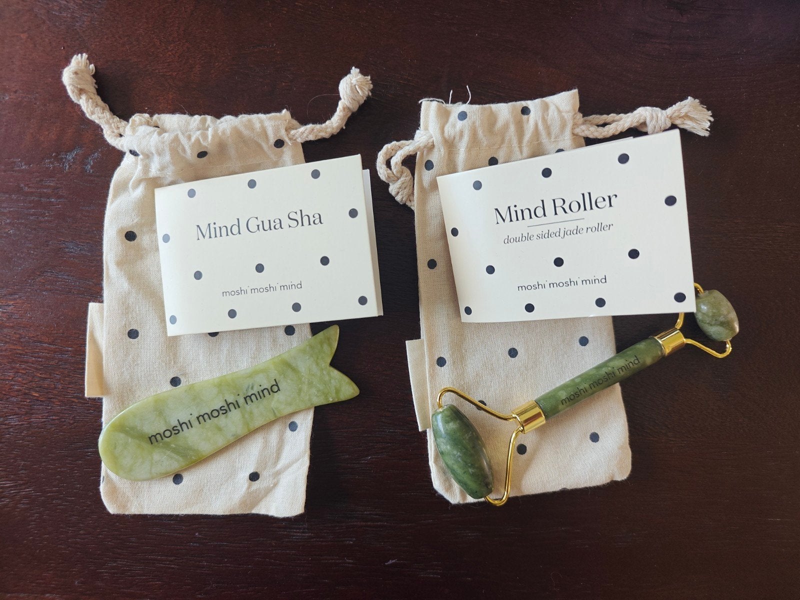 Jade roller en Gua Sha set van Moshi Moshi Mind, Ophalen of Verzenden