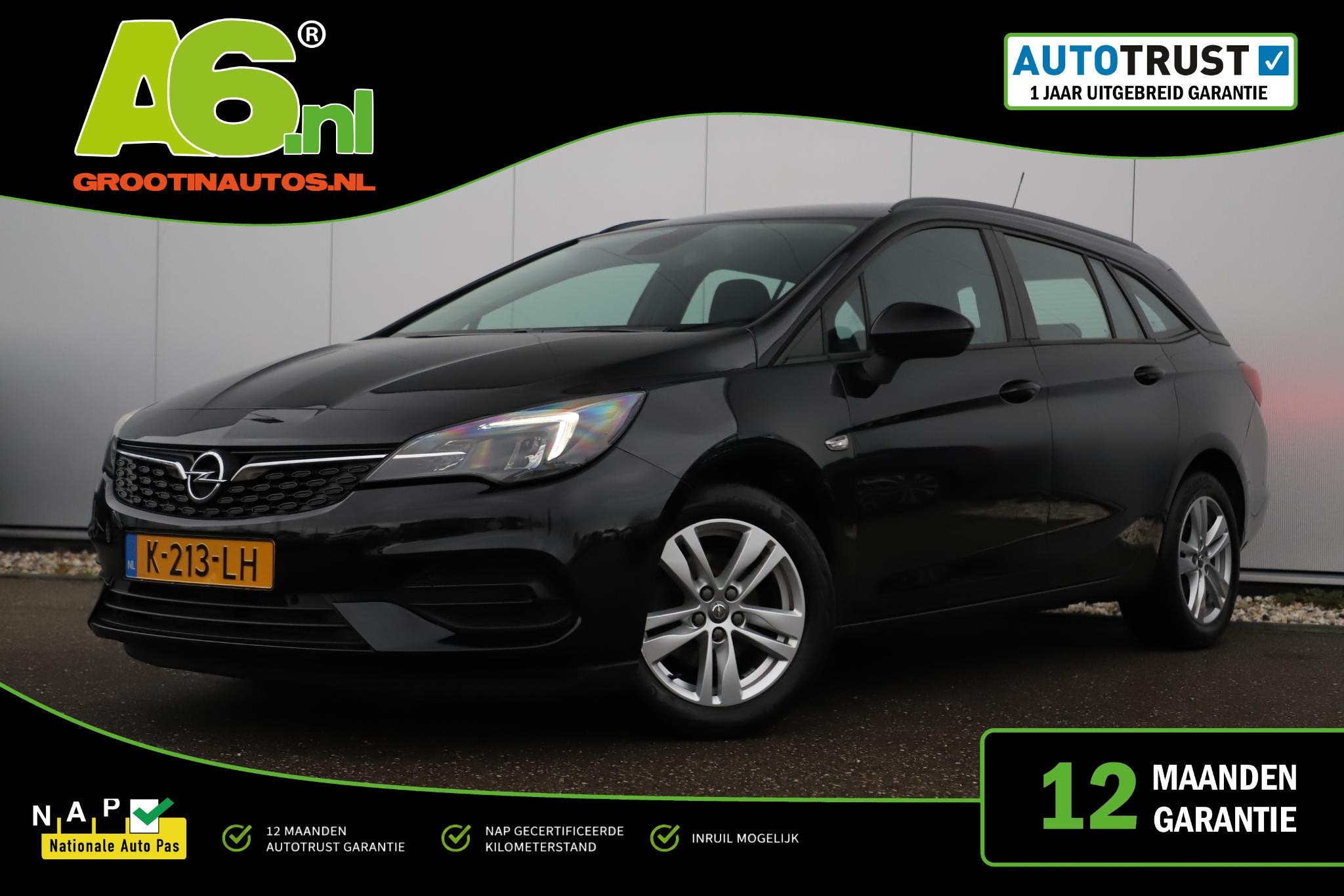 Opel Astra Sports Tourer 1.2 Edition 110PK LMV LED Navigatie, Auto's, Opel, Voorwielaandrijving, Stof, Gebruikt, 1199 cc