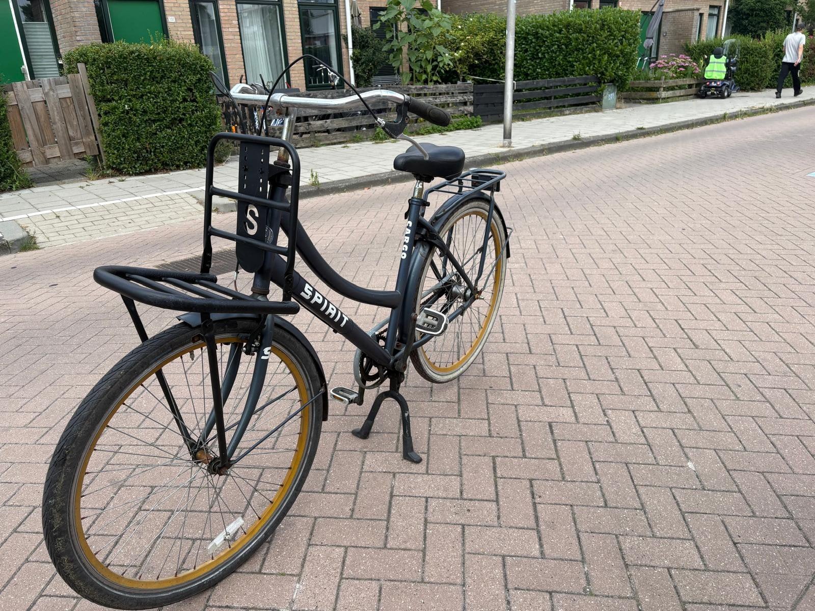 Spirit transportfiets met voordrager - Gebruikt, Terugtraprem, Gebruikt, 50 tot 53 cm, Ophalen