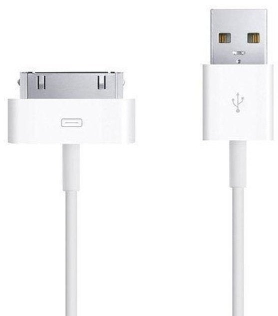 USB 2 Oplader en data Kabel voor Apple iPod Classic 1M. Wit, Ophalen of Verzenden, Gebruikt, Classic, 2 tot 10 GB