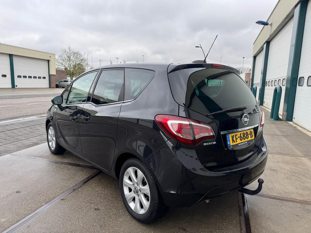 Opel Meriva 1.4 Turbo Blitz, Auto's, Opel, Gebruikt, 4 cilinders, Zwart, Bedrijf