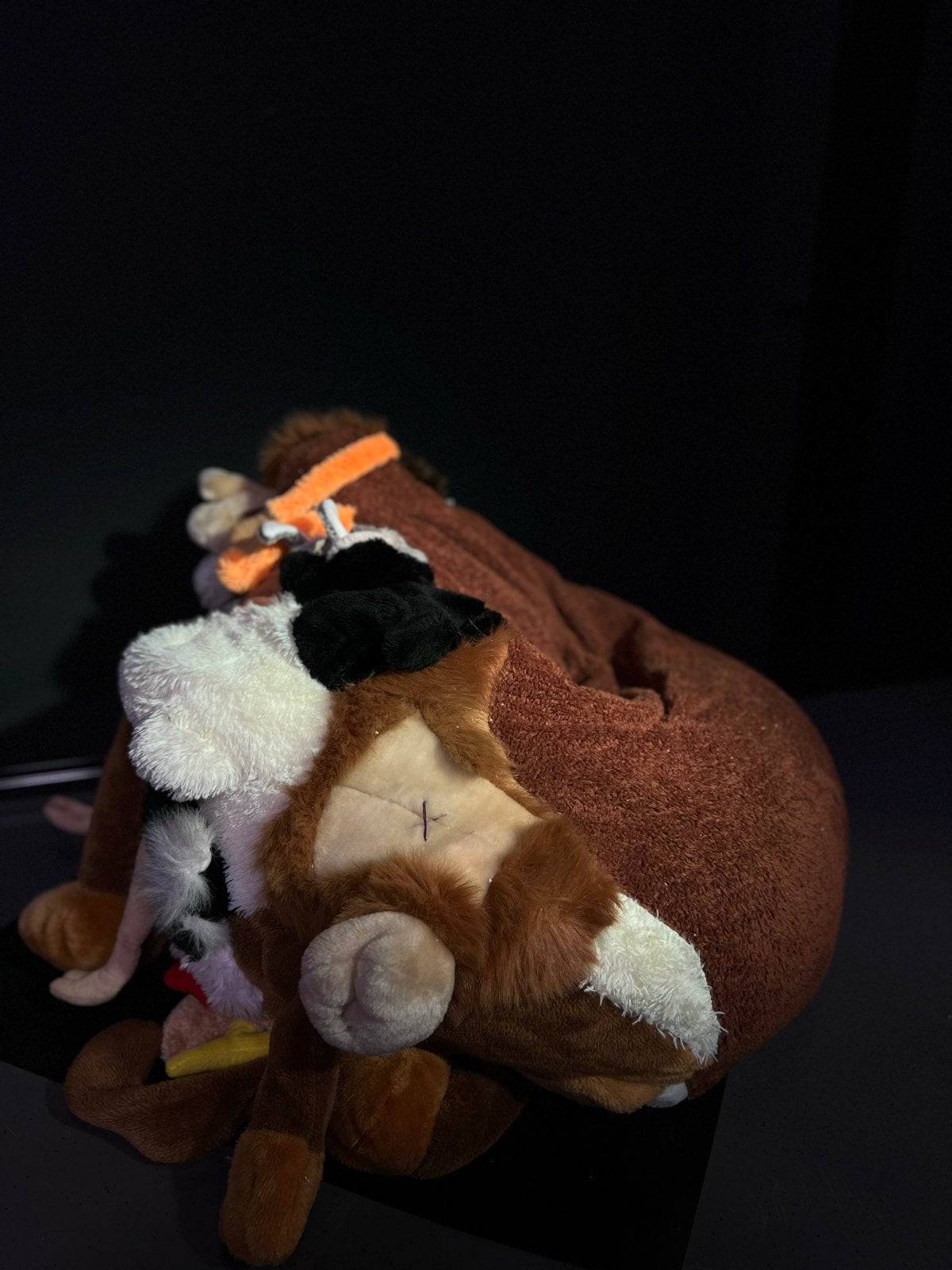 Grote bruine knuffelzitzak - Comfortabel en speels, Ophalen, Gebruikt, Overige typen, Bruin