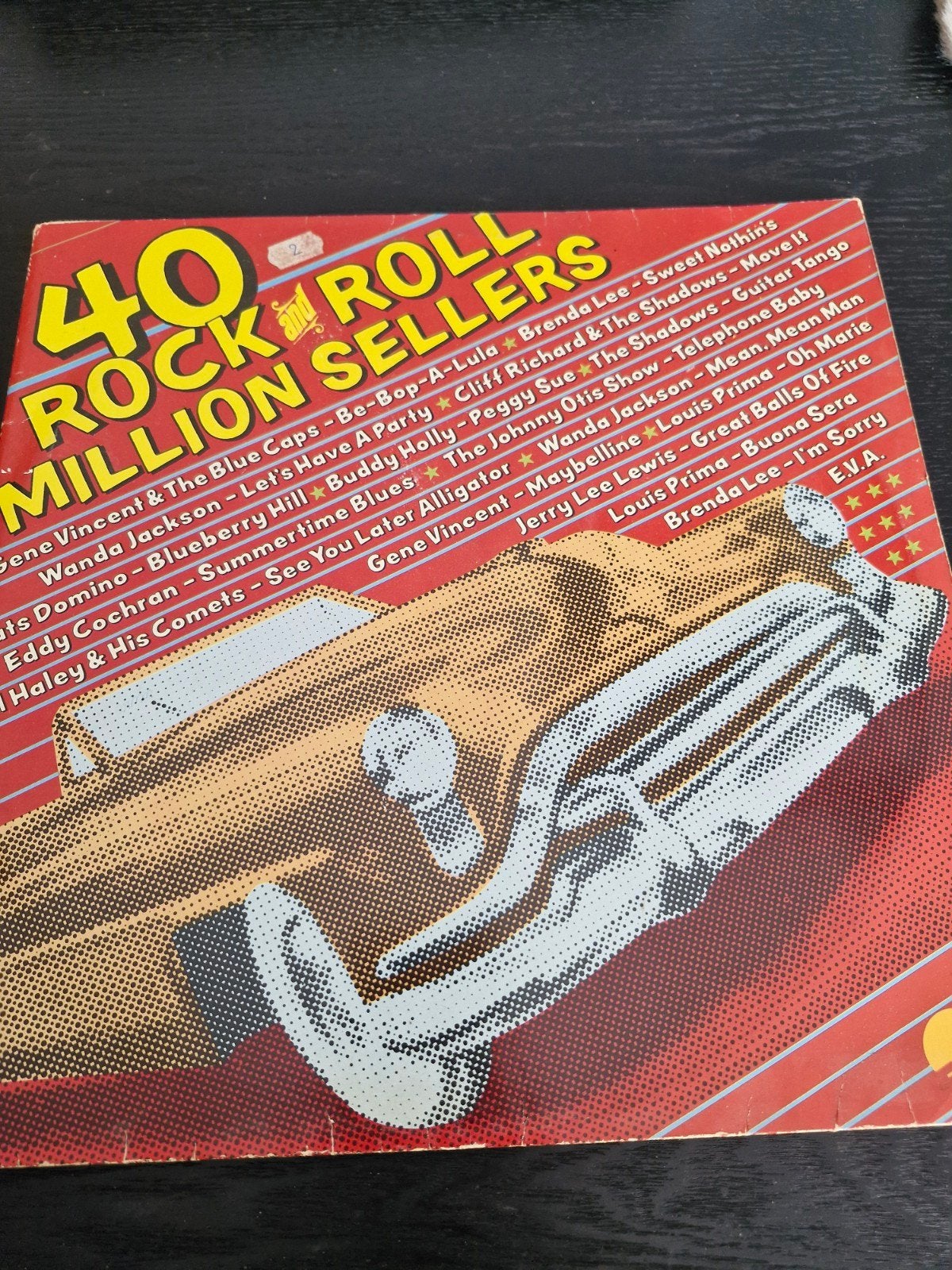 40 Rock 'n Roll Million Sellers LP - Diverse Artiesten, Cd's en Dvd's, LP, Gebruikt, Ophalen of Verzenden, Complilatie
