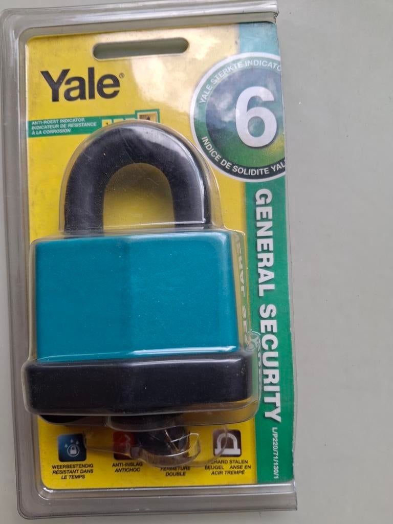Yale Hangslot - Algemene Beveiliging Niveau 6, Ophalen, Nieuw, Overige materialen, Slot