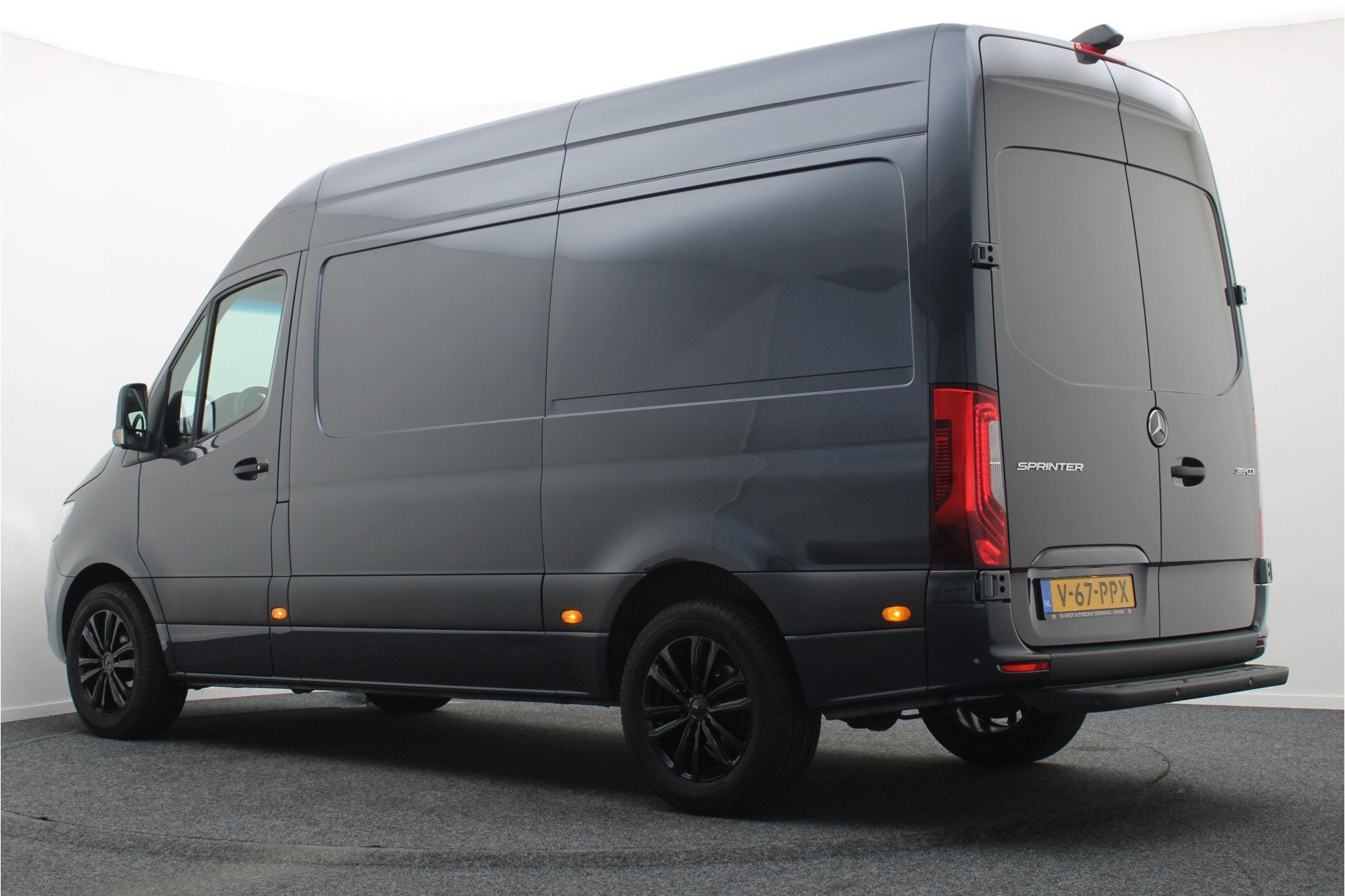 Mercedes-Benz Sprinter 319 CDI L2H2 Select 3-Zits, LED, Came, Auto's, Zwart, 2000 kg, Verwarmde buitenspiegels, Bedrijf