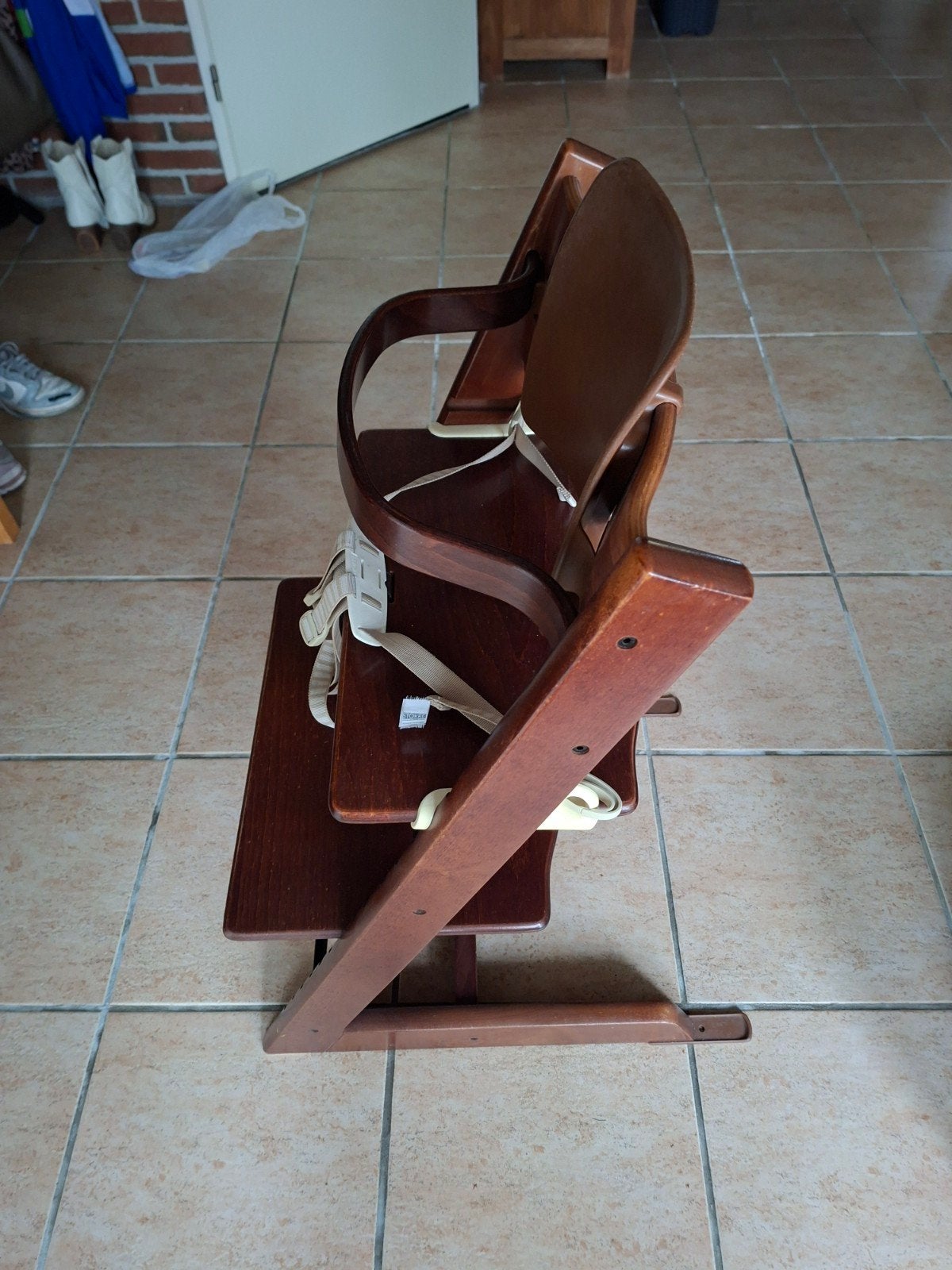Stokke Trip Trap met gordel, Ophalen, Gebruikt, Meegroeistoel, Gordel(s)
