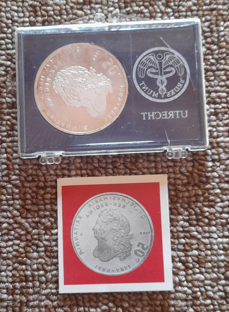 50 gulden 1989 in FDC kwaliteit zilver, Postzegels en Munten, Munten | Nederland, Ophalen of Verzenden, Koningin Beatrix, 10 gulden