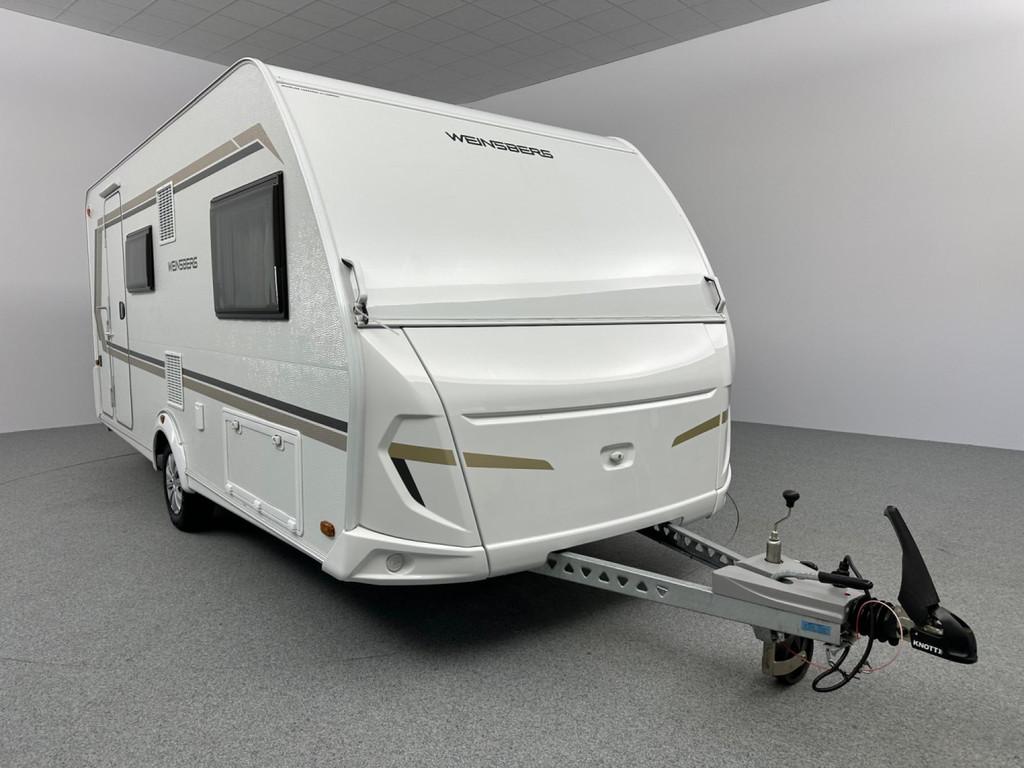 Weinsberg CaraOne 480 QDK Stapelbed Mover, Caravans en Kamperen, Caravans, Overige merken, Bedrijf, Treinzit, Koelkast