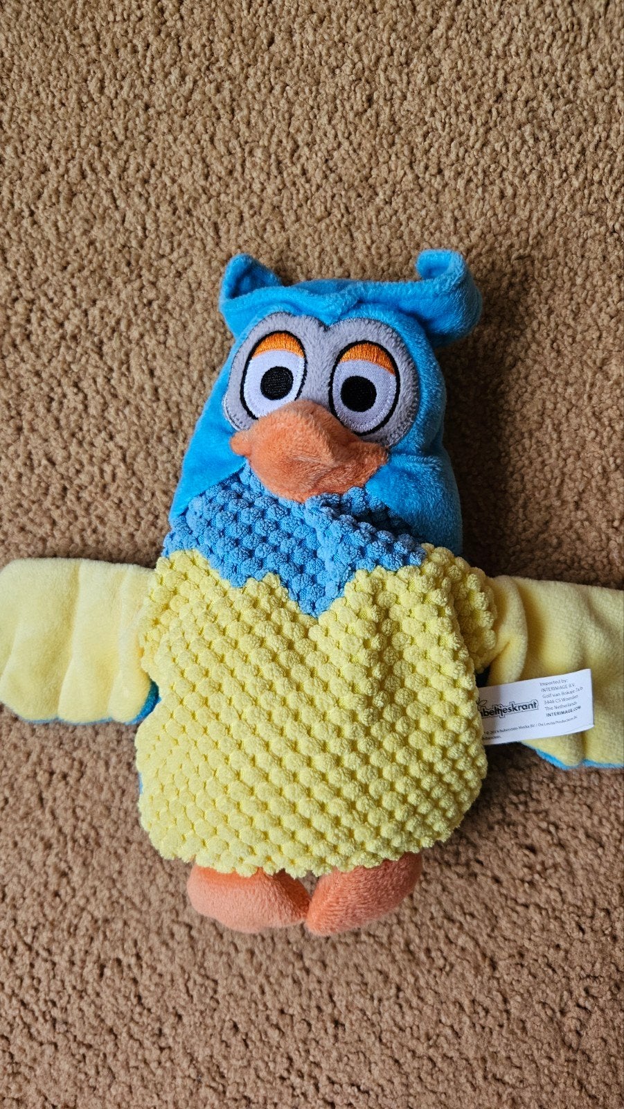 Fabeltjeskrant handpop Meneer de Uil, Ophalen of Verzenden, Overige typen