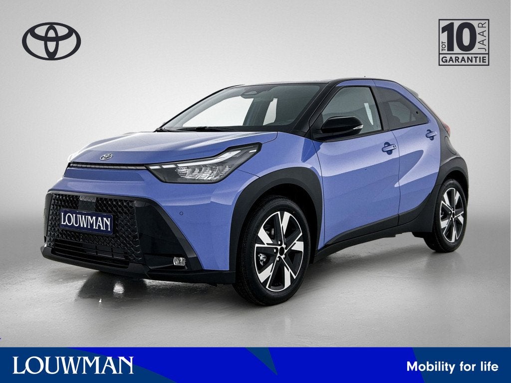 Toyota Aygo X Hybrid 115 pulse + EASY PACK | NIEUW & SNEL LE, Stof, Parkeersensor, Zwart, 116 pk
