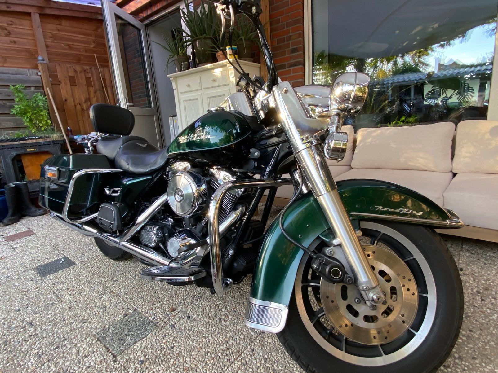 HD FLHT-c EVO Mystic Green origineel NL, 2 cilinders, Motorrijbewijs A, Particulier, Meer dan 35 kW