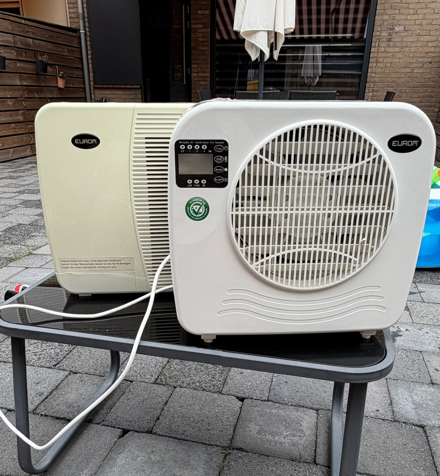 Caravan airco, Ophalen, Gebruikt