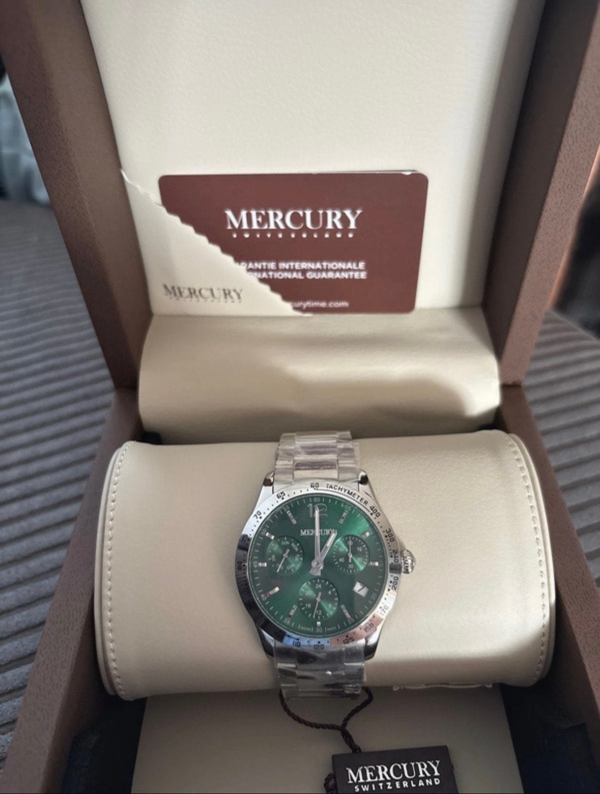 Mercury Zwitserland horloge - Nieuw met 2 jaar garantie, Staal, Polshorloge, Nieuw, Ophalen
