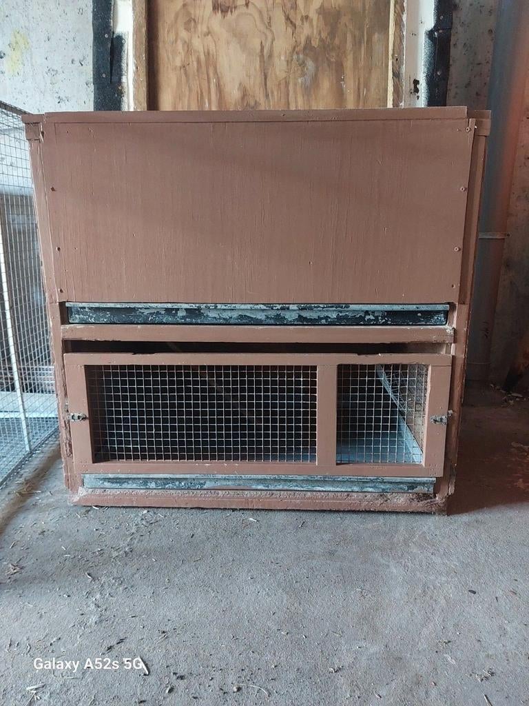 Groot konijnenhok met buitenren., Ophalen, 110 cm of meer, Hok, 90 cm of meer