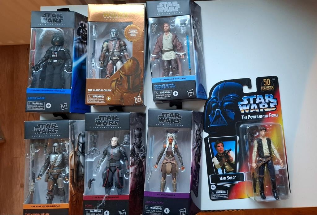 Diverse Star Wars Black Series Actiefiguren, Ophalen of Verzenden, Nieuw, Actiefiguurtje