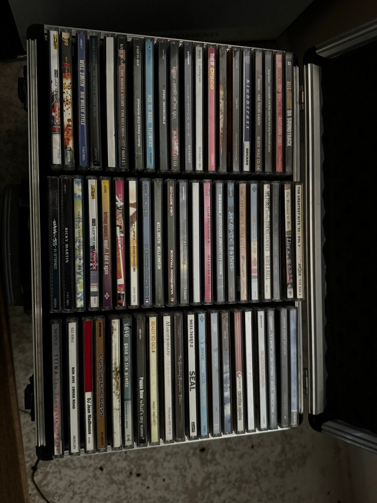 Aluminium koffers vol met diverse genre CD's, Ophalen, Gebruikt, Verzamelalbum, Inclusief doosje