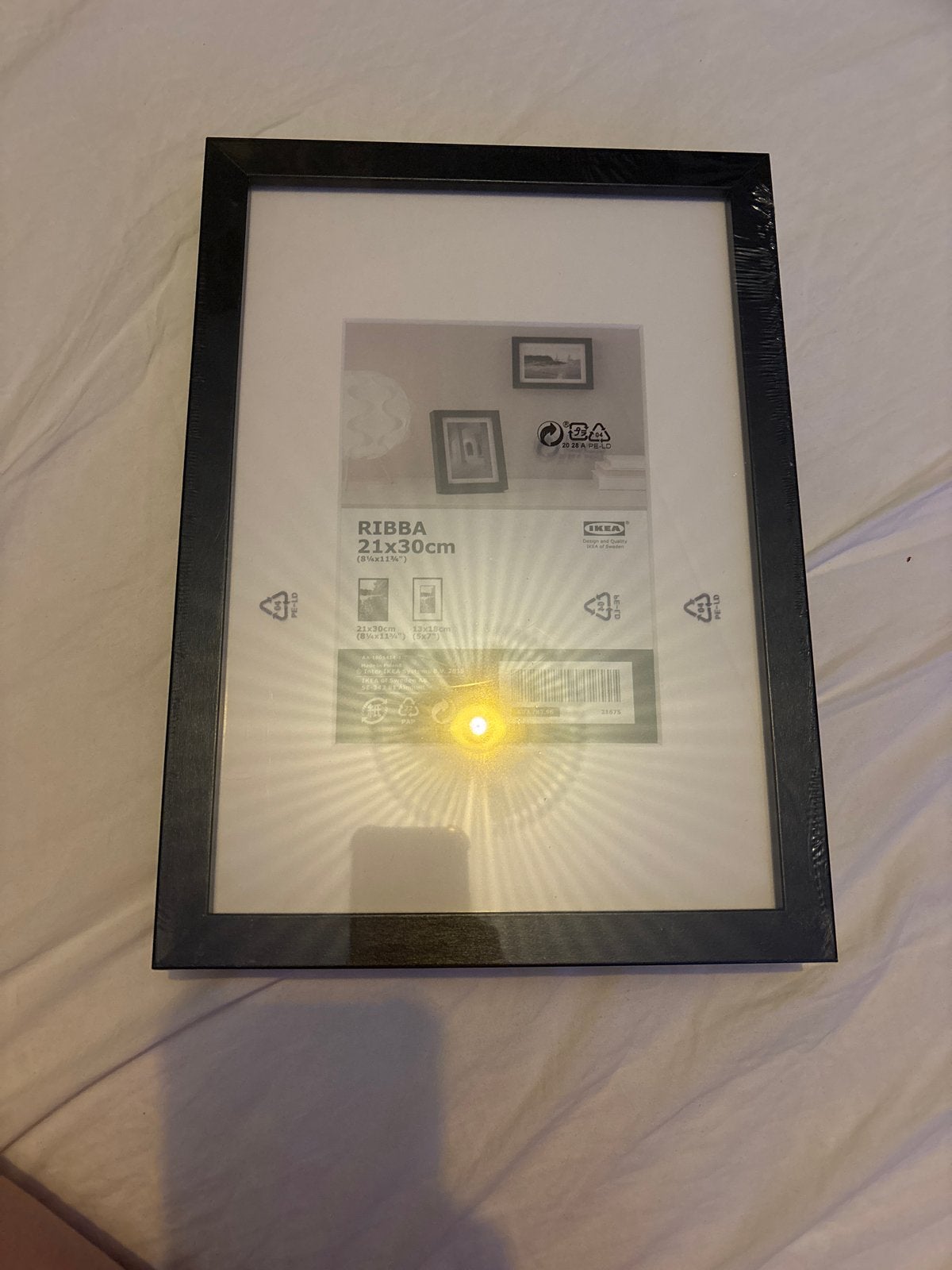 IKEA RIBBA fotolijst 21x30 cm, zwart, Nieuw, Ophalen of Verzenden, Fotolijst, Hout