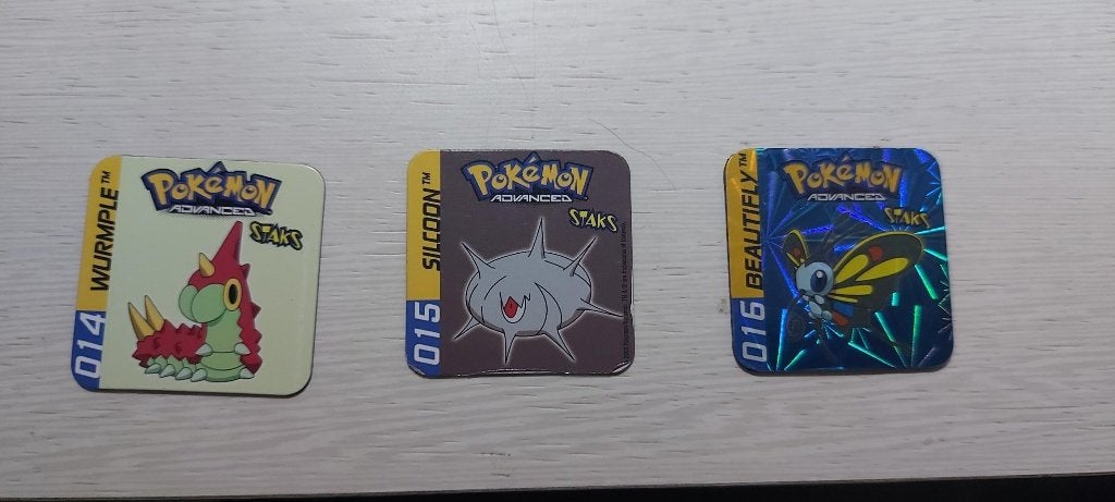 magneten speelgoed pokemon Wurmple Silcoon Beautifly staks, Ophalen of Verzenden, Nieuw