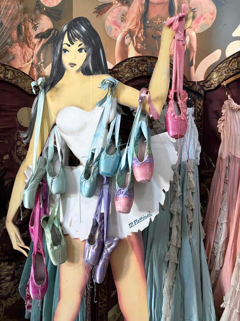 Collectie oude ballet spitzen pastel kleuren, Ophalen of Verzenden