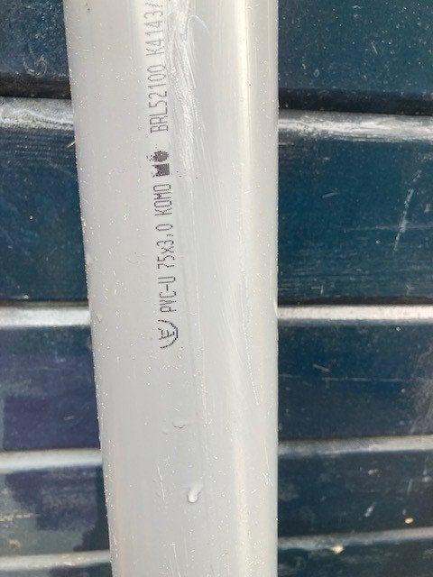 PVC buizen rond 75mm, Ophalen, Pvc, Nieuw, Minder dan 2 meter