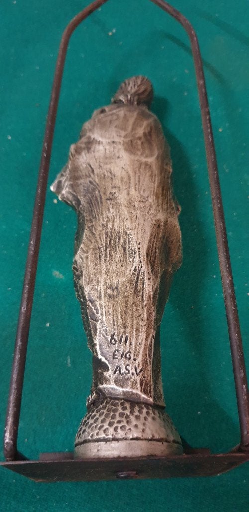 muurhanger jezus beeld metaal aardewerk, Verzamelen, Ophalen of Verzenden