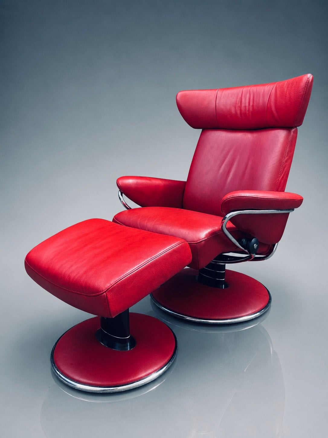 Verbluffend mooie Stressless Jazz & hocker, Ophalen of Verzenden, Zo goed als nieuw, 50 tot 75 cm