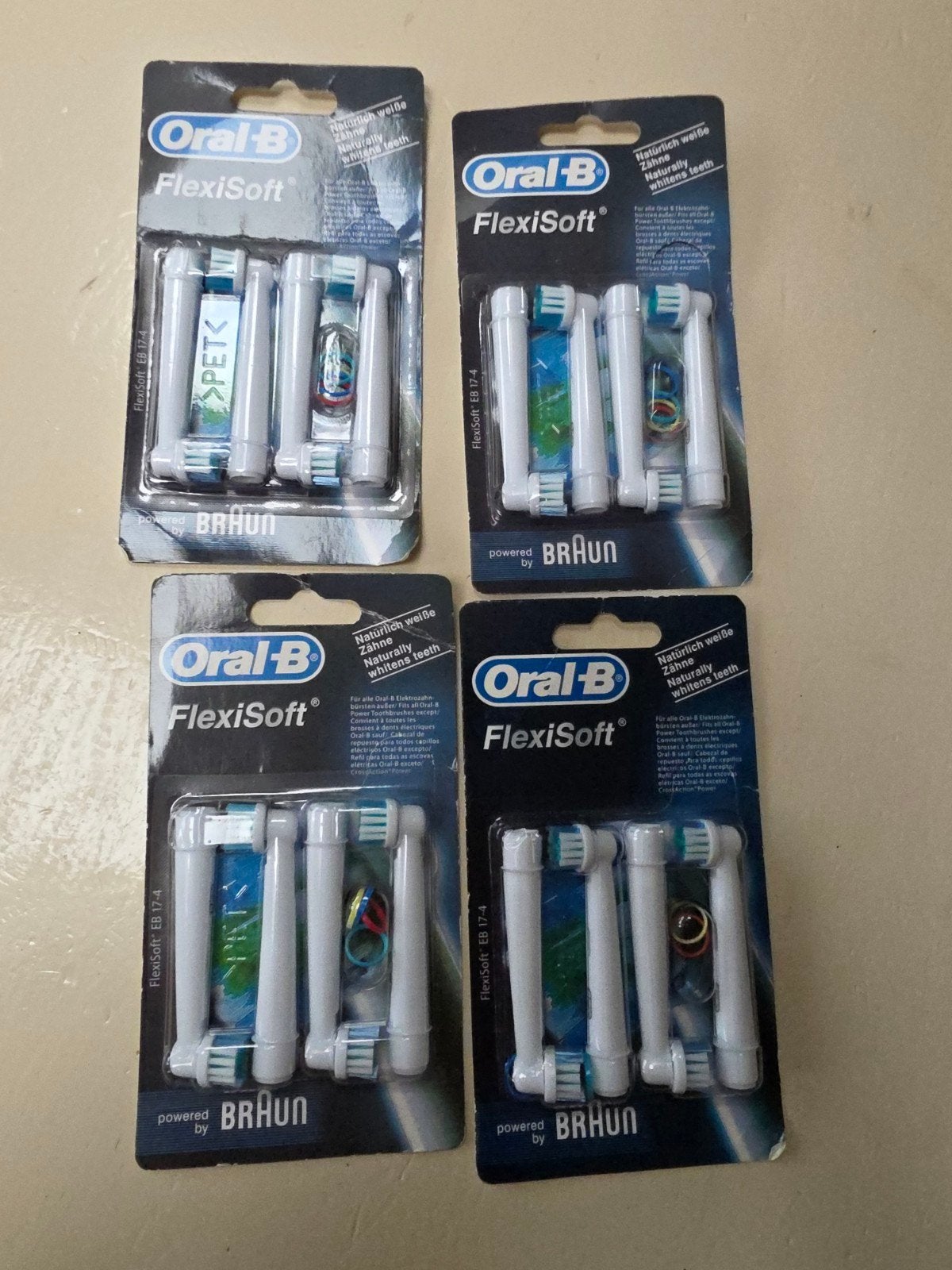Oral-B FlexiSoft EB 17-4 Opzetborstels - 4 stuks (24 totaal), Witgoed en Apparatuur, Ophalen of Verzenden, Nieuw, Mondverzorging