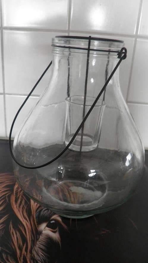 vaas / windlicht om op te maken of voor bloemen, Ophalen, Gebruikt, Overige kleuren, Glas