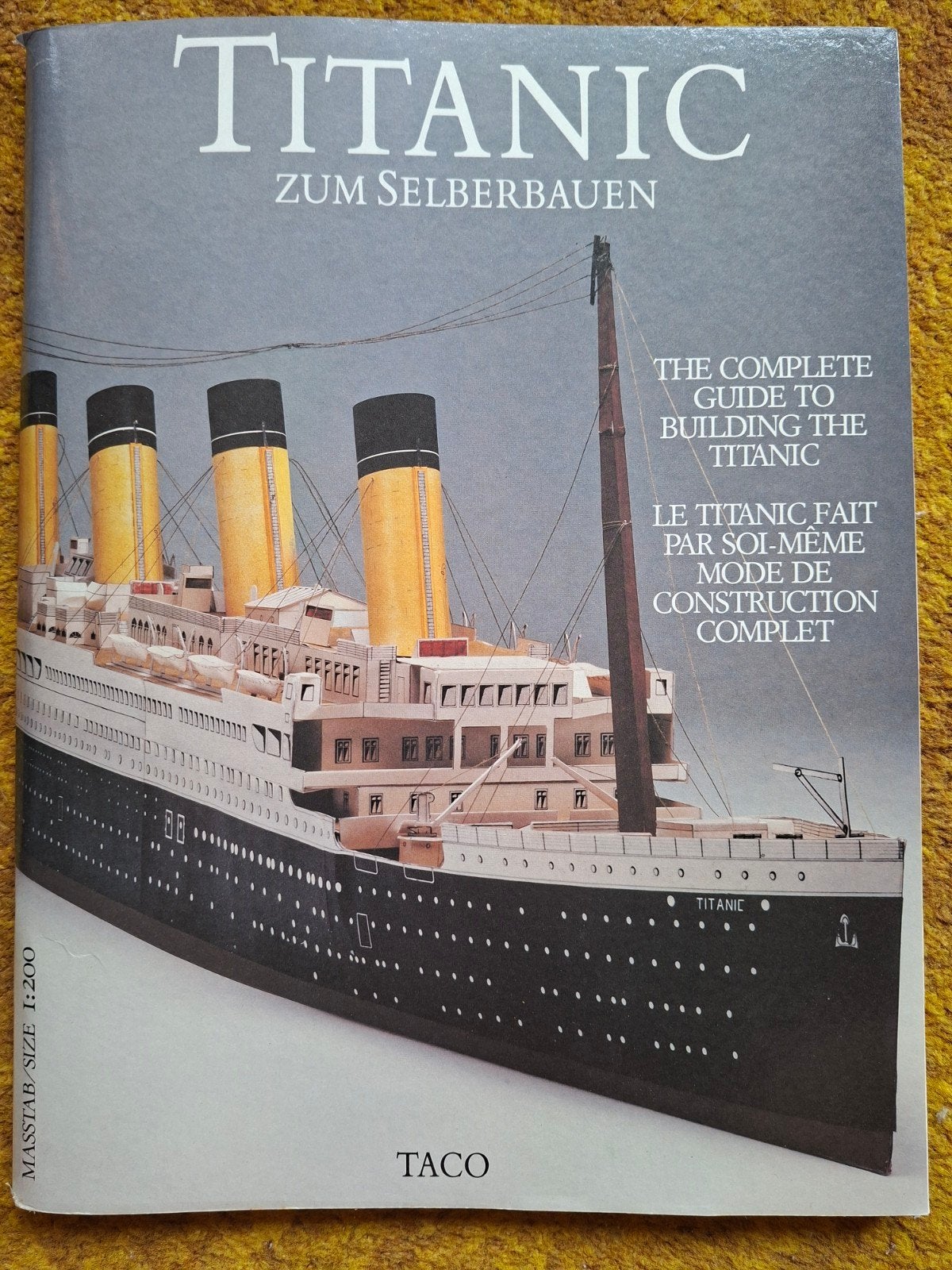 Titanic Bouwpakket van Karton - Zelf Bouwen Model, Hobby en Vrije tijd, Ophalen of Verzenden, Zo goed als nieuw, 1:200 of kleiner
