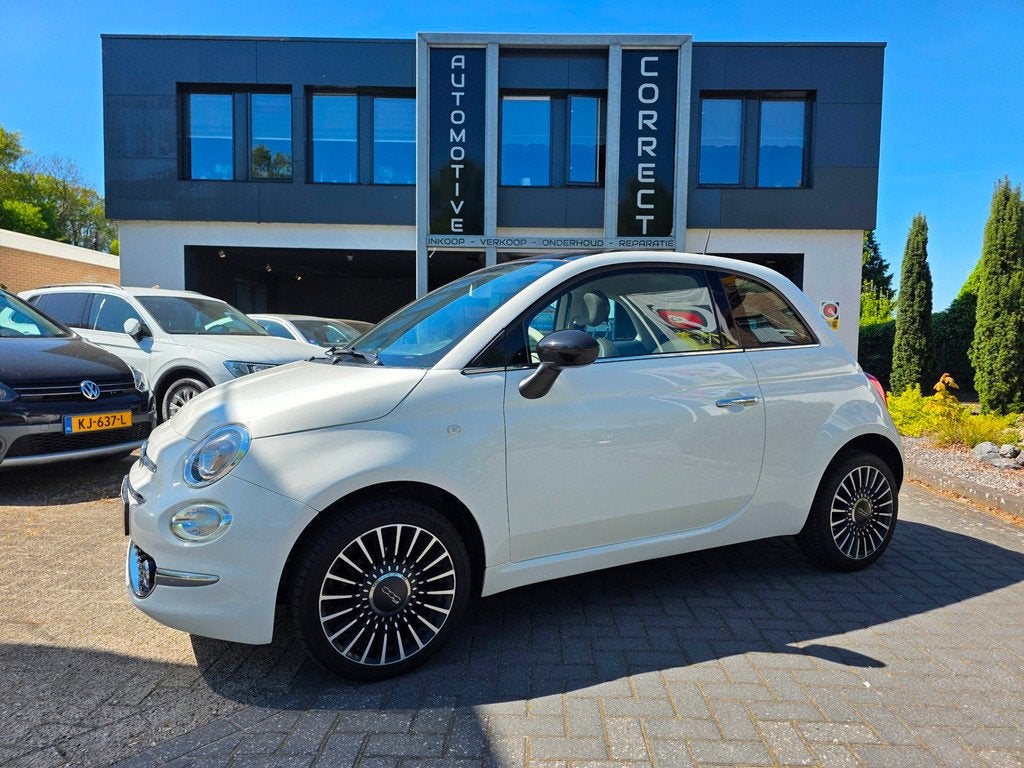 Fiat 500 1.2 Lounge |Leder| Pano|DAB|, Gebruikt, 4 cilinders, Wit, Leder