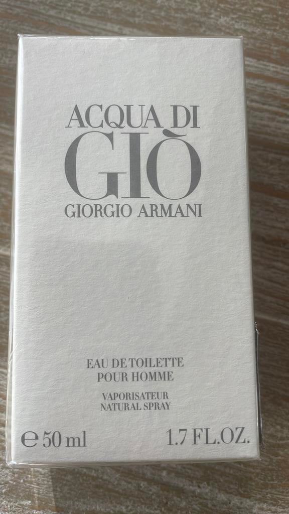 NIEUW IN CELLOFAAN, ACQUA DI GIO 50 ML EDT SPRAY, Ophalen of Verzenden, Nieuw