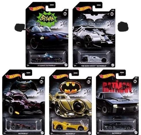 Hot Wheels Batmobiel Assortiment 5 Stuks 1:64, Ophalen of Verzenden, Nieuw, Auto