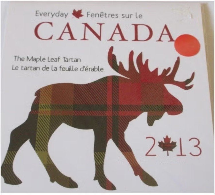 Canada - The Maple Leaf Tartan (2013) set, Postzegels en Munten, Verzenden, Noord-Amerika, Setje
