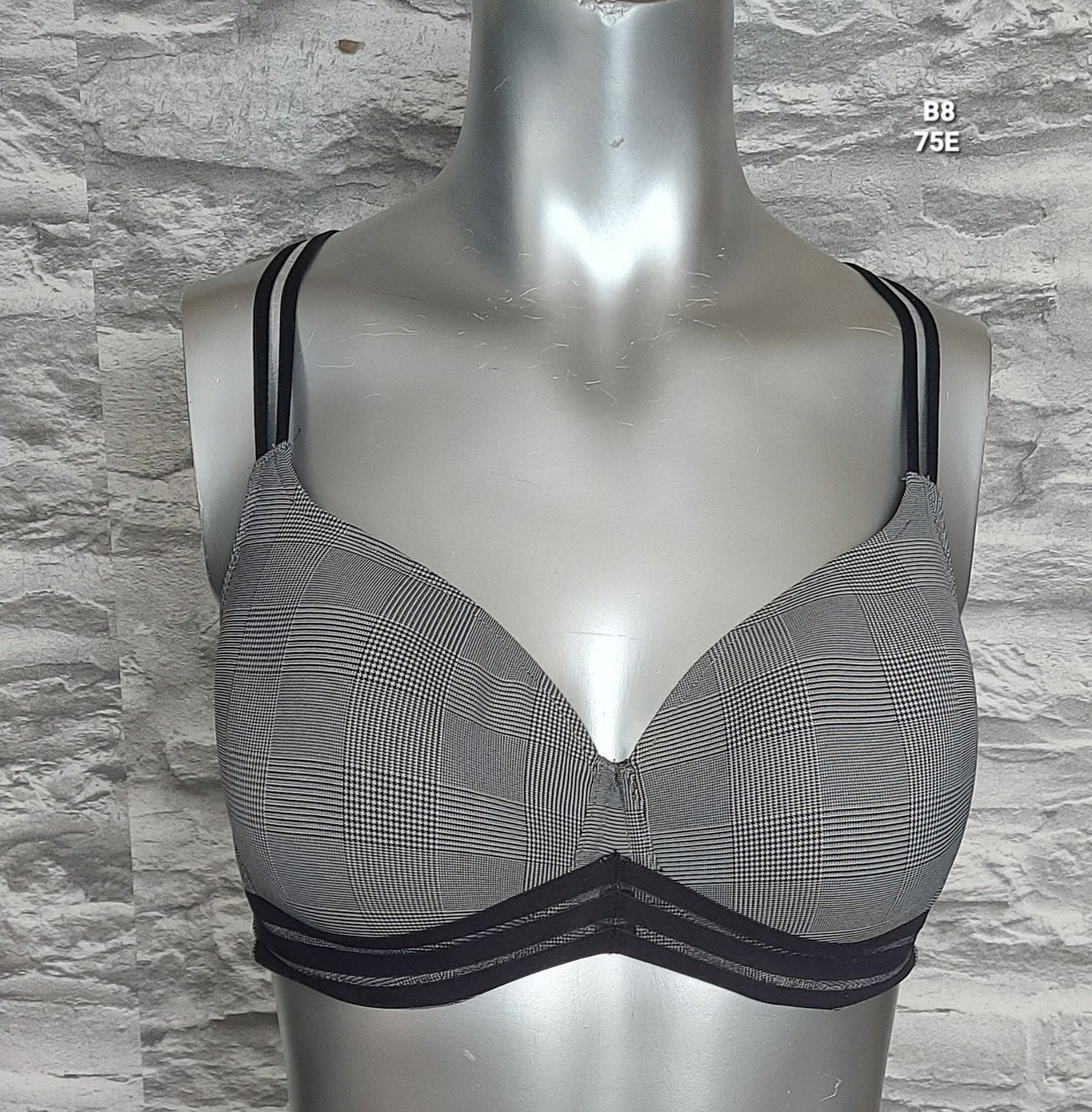 Prima Donna Twist "Gentlelady" BH - Geruit Grijs/Zwart, Prima Donna, Ophalen of Verzenden, Zwart, BH