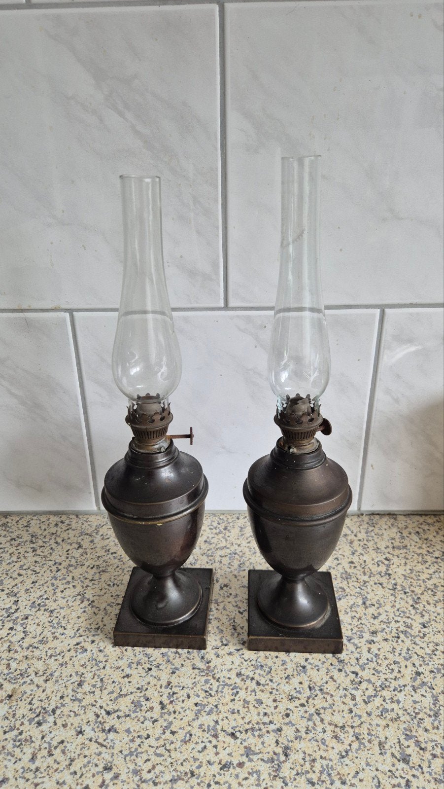 Antieke Olielamp Petroleumlamp, Ophalen