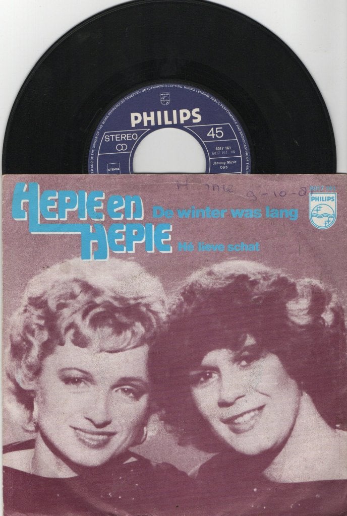 Hepie & Hepie – De Winter Was Lang, Ophalen of Verzenden, Gebruikt, 7 inch, Levenslied of Smartlap