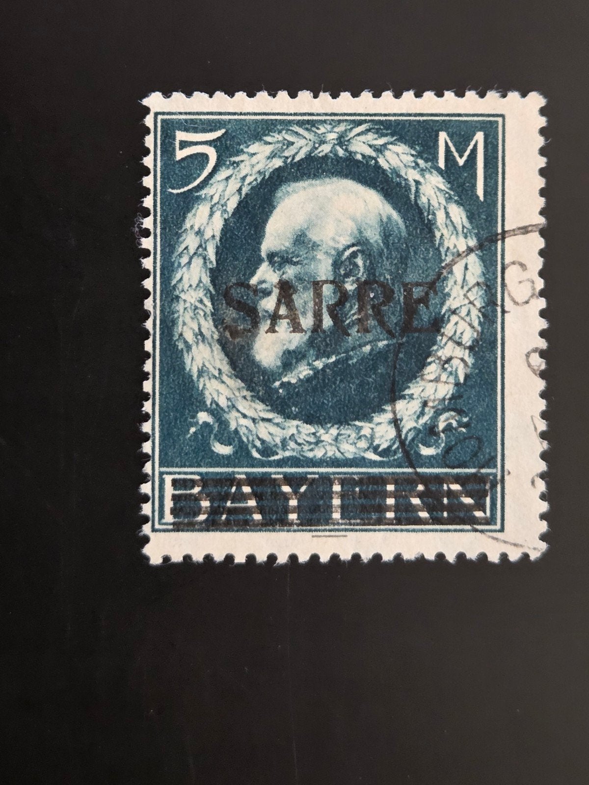 Sarre 5 mark 1920, Michel 30, Ophalen of Verzenden