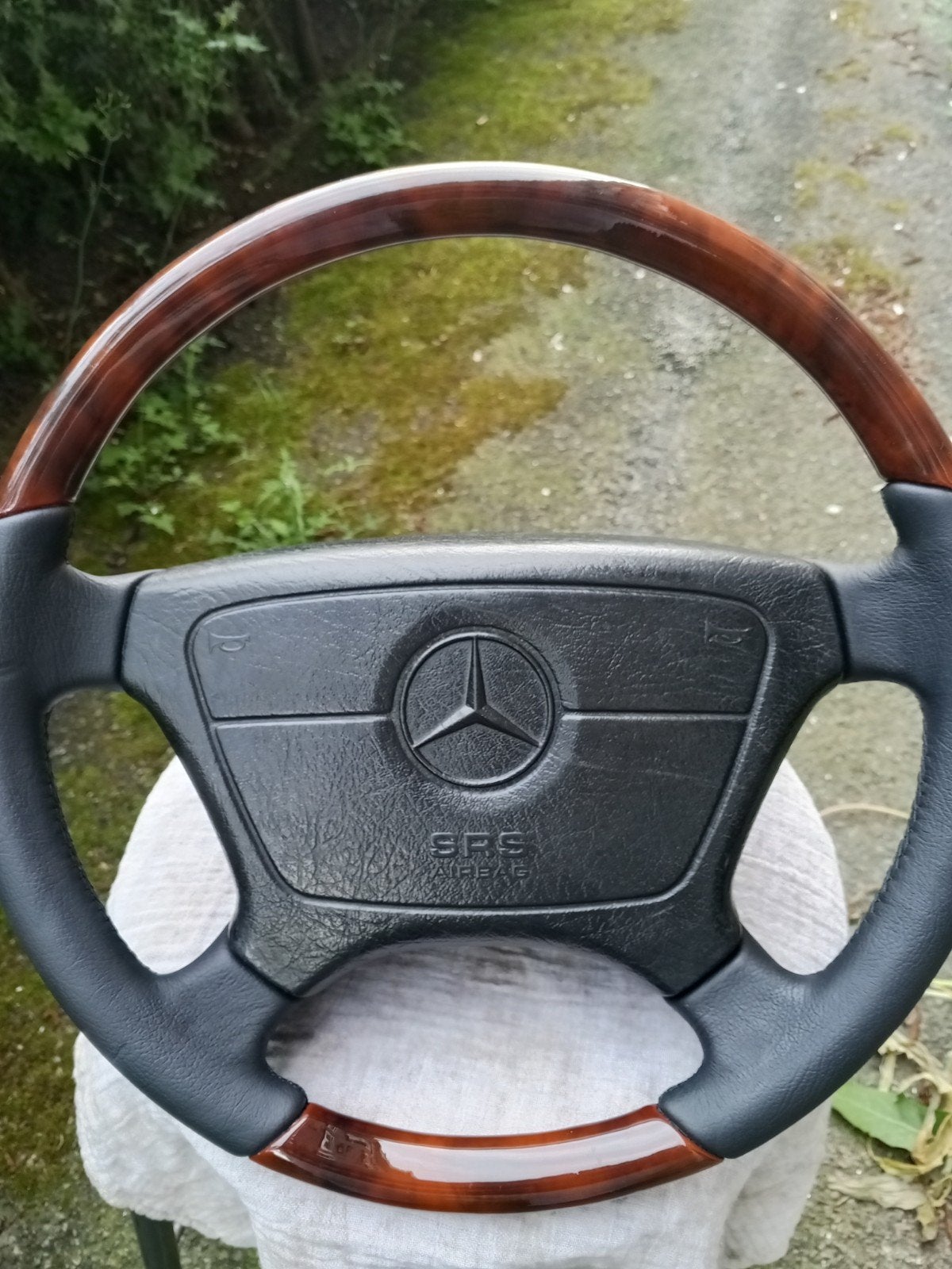 Luxe Houten Stuurwiel voor Mercedes W124, Auto-onderdelen, Ophalen of Verzenden, Gebruikt, Mercedes-Benz