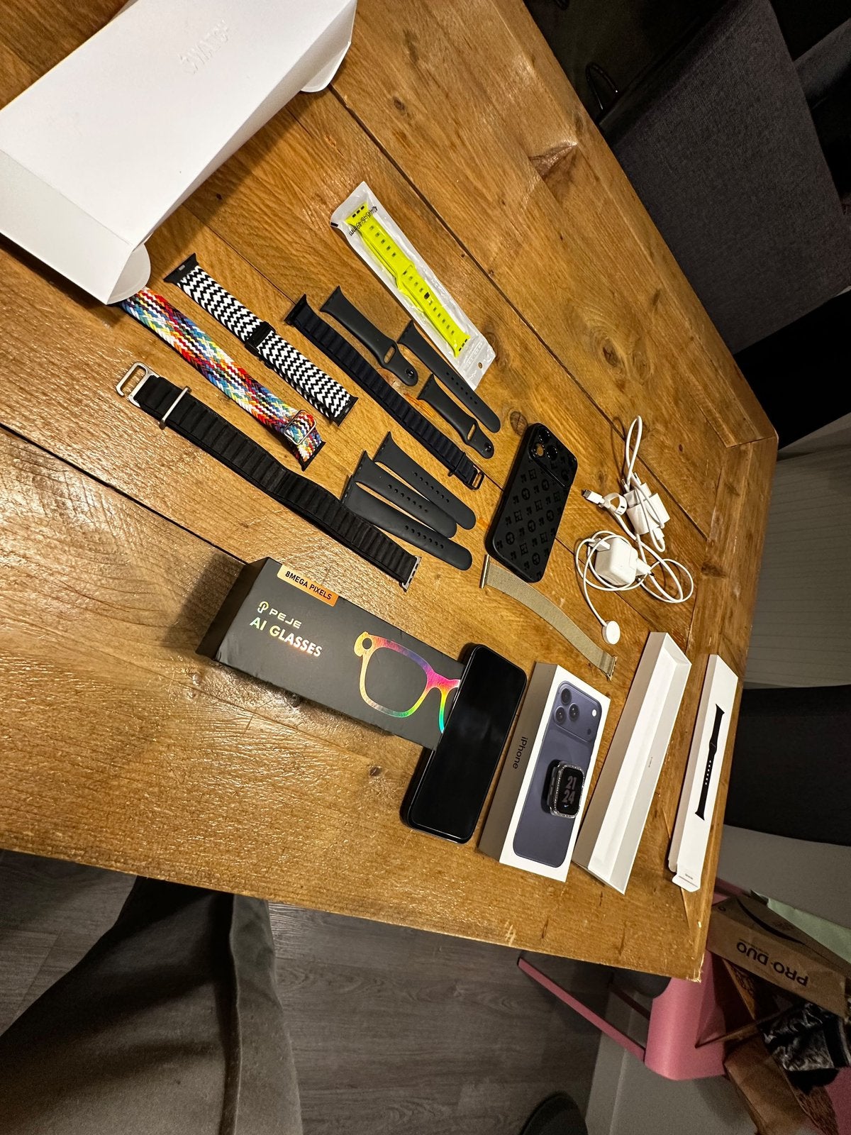 iPhone 17 Pro Max + Apple Watch Series 6 + Accessoires –, 256 GB, Blauw, Ophalen of Verzenden, Zo goed als nieuw