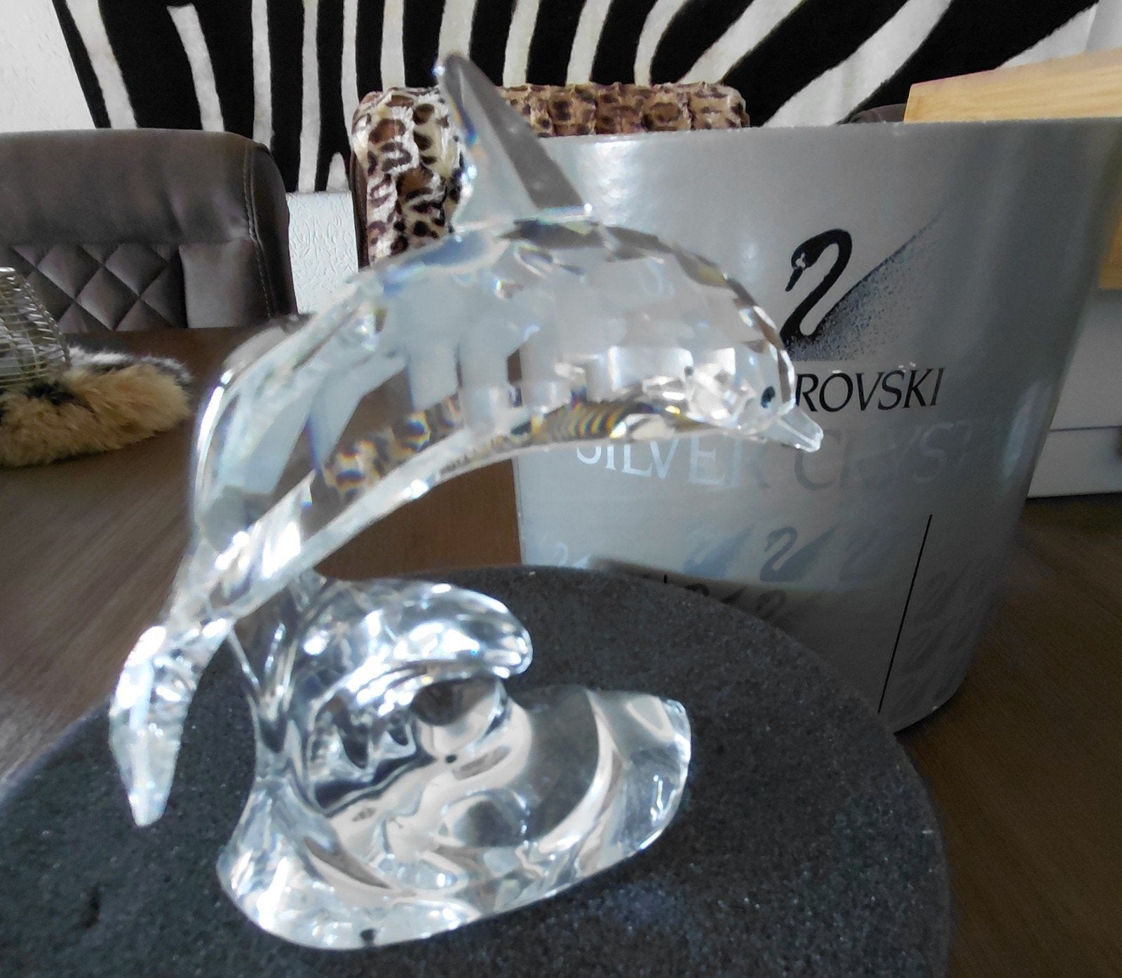 swarovski Dolfijn met originele verpakking, Ophalen of Verzenden, Nieuw, Figuurtje