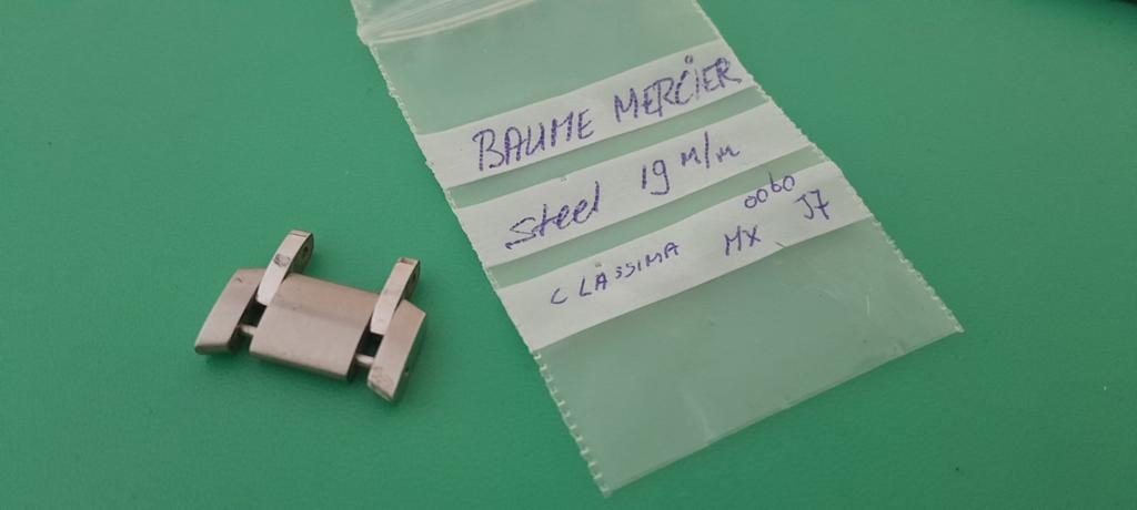 Baume et Mercier 19 mm link, Verzenden, Baume et  Mercier, Nvt, Gebruikt
