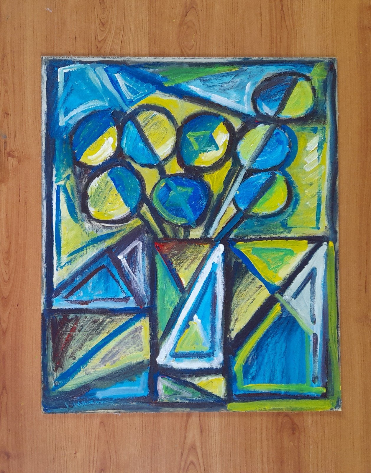 Figuratief bloemen schilderij, Ophalen of Verzenden