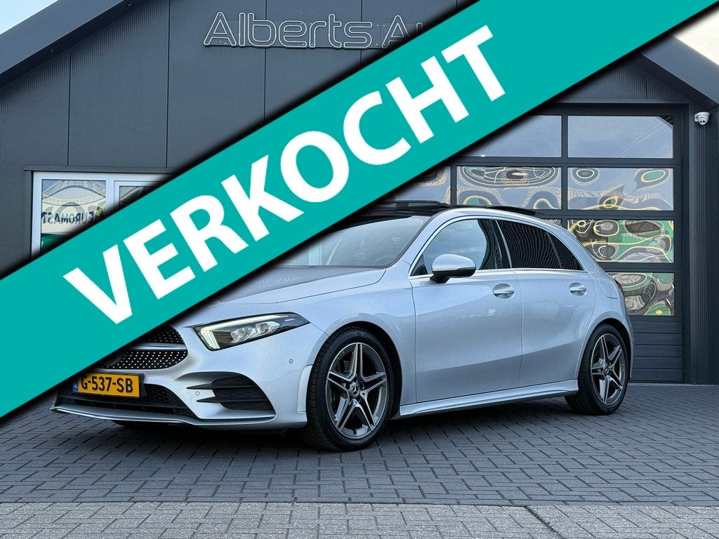 Mercedes-Benz A-klasse 180 | AMG | PANO | AUT | LEDER | NAP, Auto's, 136 pk, Gebruikt, 4 cilinders, Origineel Nederlands
