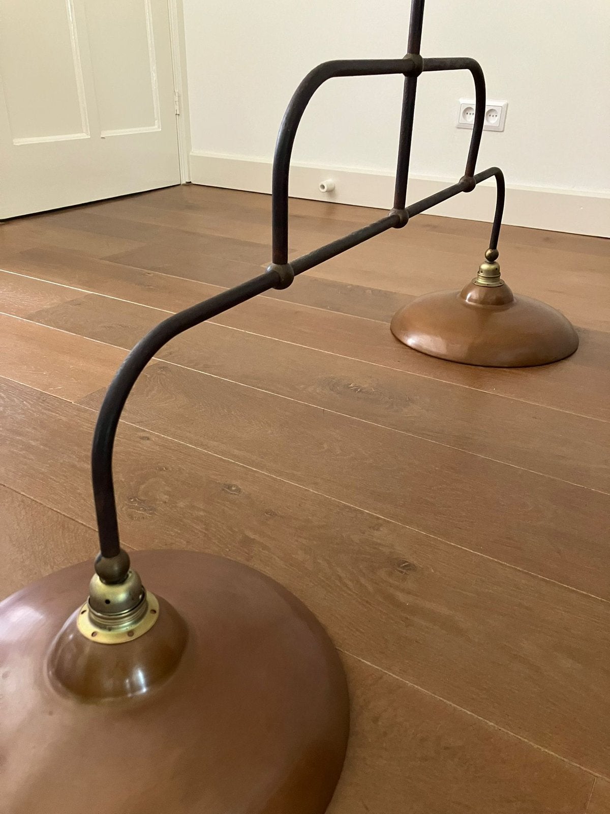 Hanglamp dubbel, Ophalen, Zo goed als nieuw, Verstelbaar
