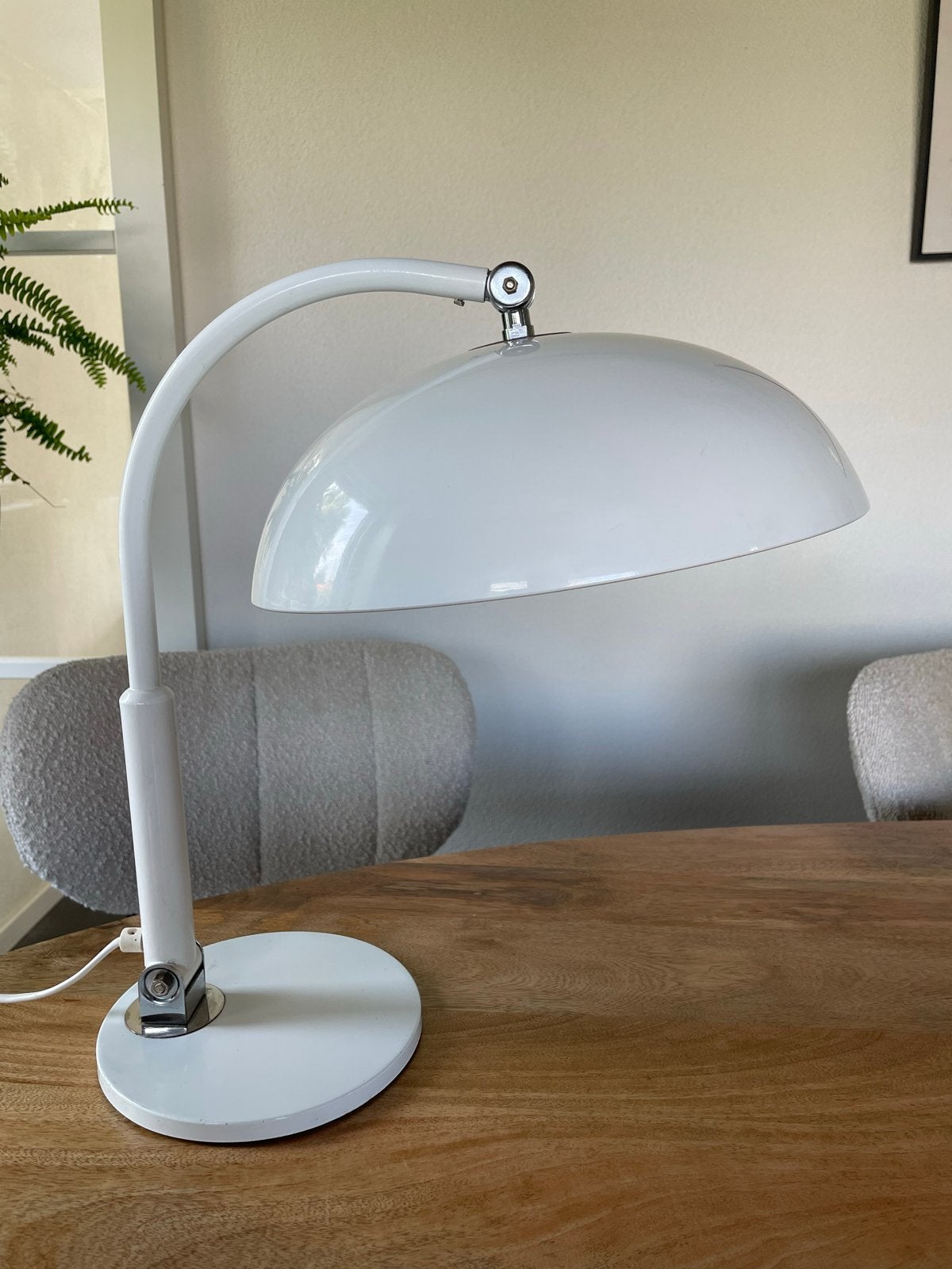 Hala 144 bureaulamp, Huis en Inrichting, Bureaulamp, Gebruikt, Overige merken, Wit