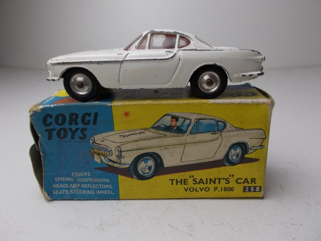 1965 Corgi Toys 258 THE SAINT'S CAR VOLVO +ORIG. DOOSJE! (C)