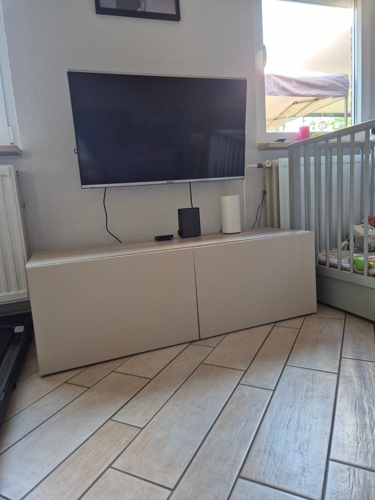 Ikea TV meubel 120 cm - Zo goed als nieuw, Ophalen, Zo goed als nieuw, 100 tot 150 cm