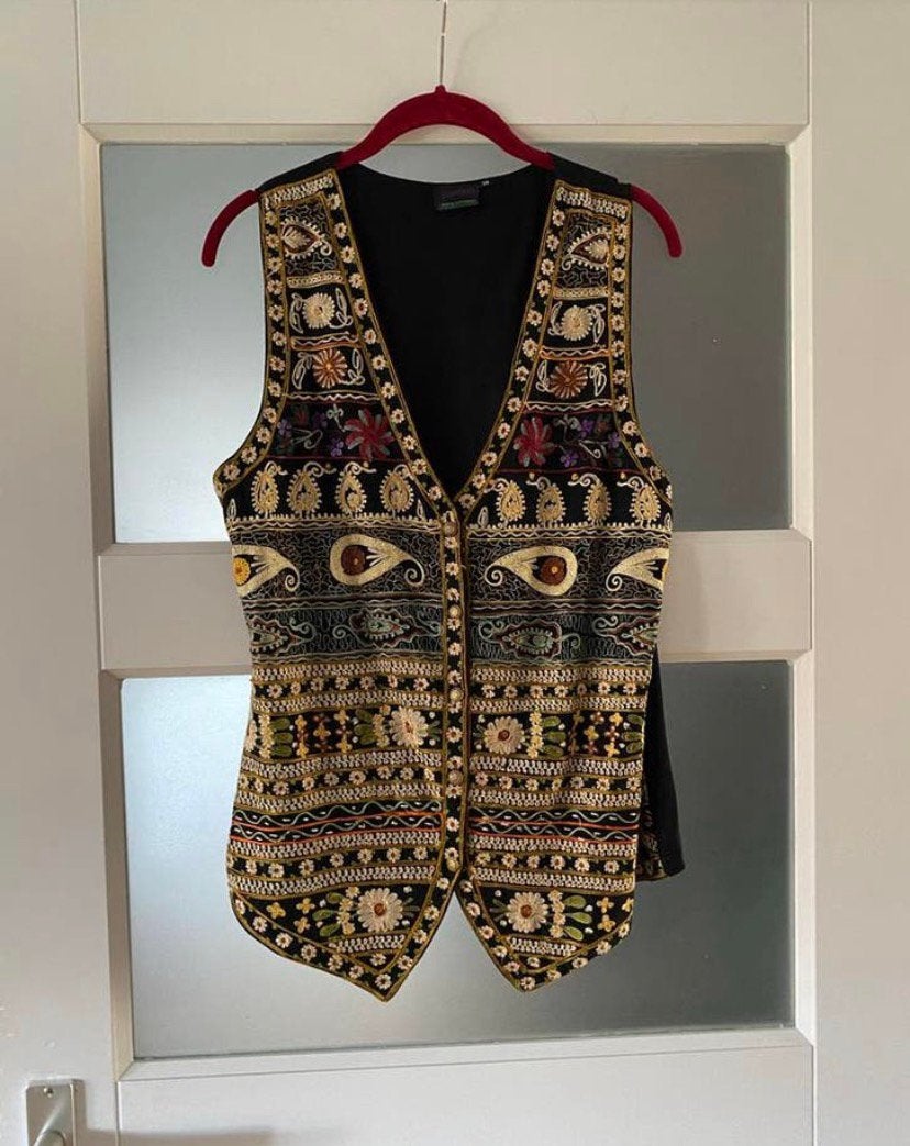 Prachtig vintage gilet van Peek & Cloppenburg, maat 38., Ophalen of Verzenden, Zo goed als nieuw, Maat 38/40 (M), Zwart